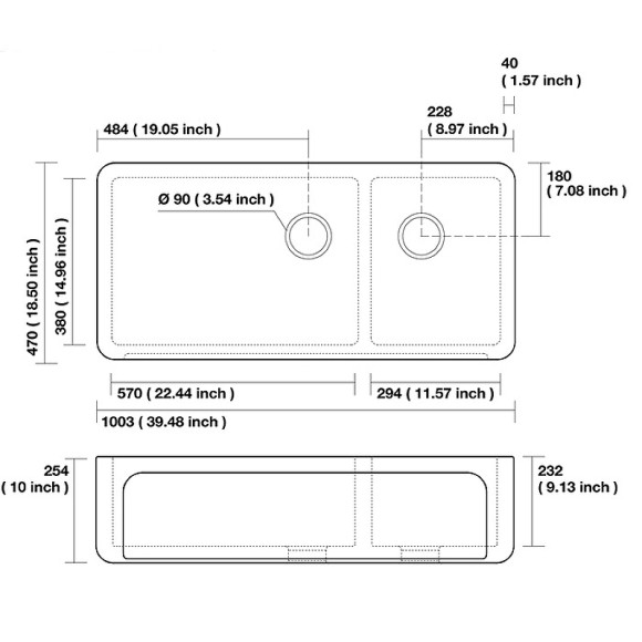 Кухонная мойка Kerasan Hannah Oxfordshire 100 543001 Белая Кухонная мойка Kerasan Hannah Oxfordshire 100 543001 Белая