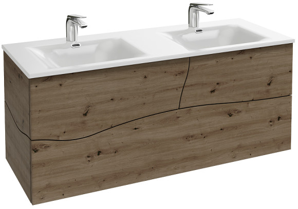 Тумба под раковину Jacob Delafon Sherwood 120 EB1834RU-P13 подвесная Состаренный дуб