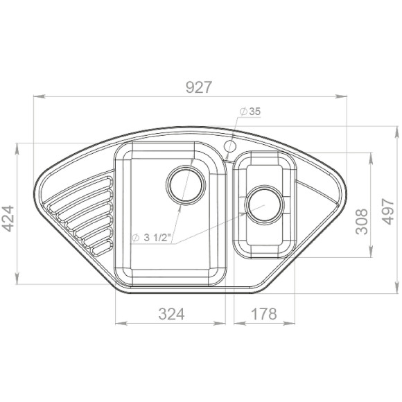 Кухонная мойка GranFest Quarz GF-Z14 Терракот Кухонная мойка GranFest Quarz GF-Z14 Терракот