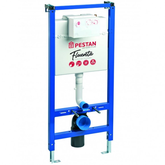 Инсталляция Pestan Fluenta SET40006356PC для унитаза со смывным бачком и клавишей смыва Хром Инсталляция Pestan Fluenta SET40006356PC для унитаза со смывным бачком и клавишей смыва Хром