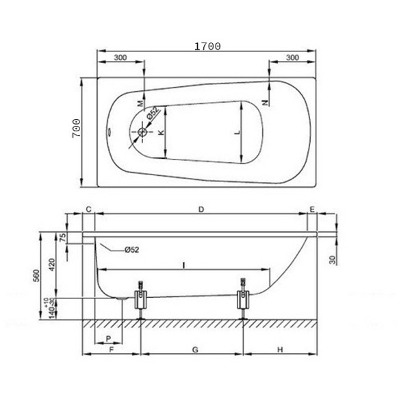 Стальная ванна Bette Form 170x70 2945-000 AD PLUS с шумоизоляцией и антигрязевым покрытием Стальная ванна Bette Form 170x70 2945-000 AD PLUS с шумоизоляцией и антигрязевым покрытием