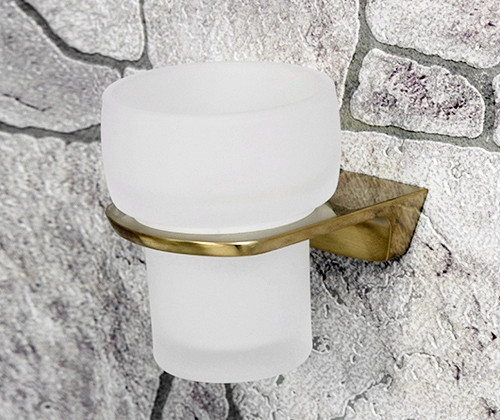 Стакан для зубных щеток WasserKRAFT Aisch K-5928 Золото матовое