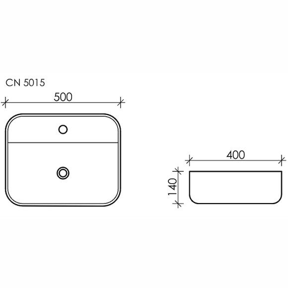 Раковина Ceramicanova Element 50 CN5015 Белая Раковина Ceramicanova Element 50 CN5015 Белая
