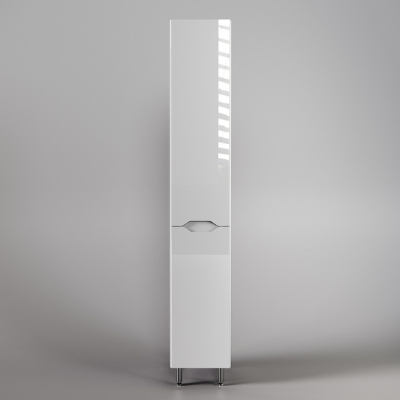 Шкаф пенал Style Line Марелла 30 Люкс Plus СС-00002419 с бельевой корзиной Белый глянец антискрейтч Шкаф пенал Style Line Марелла 30 Люкс Plus СС-00002419 с бельевой корзиной Белый глянец антискрейтч