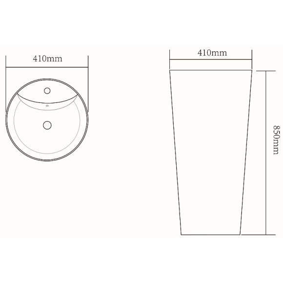 Раковина SantiLine 41 SL-4011 напольная Белая Раковина SantiLine 41 SL-4011 напольная Белая