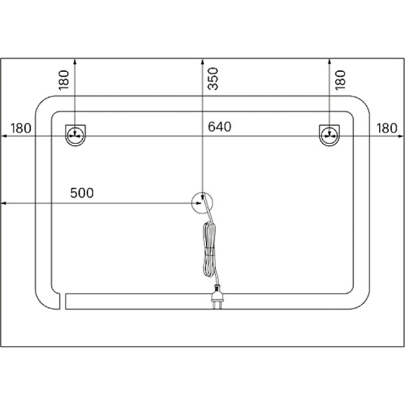 Зеркало Iddis Zodiac 100 ZOD10T0i98 с подсветкой с подогревом Белое