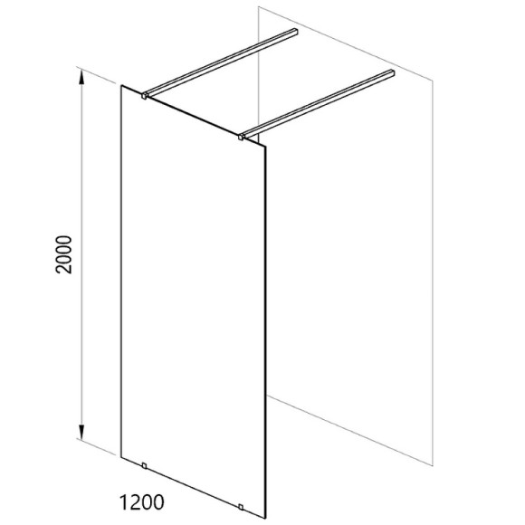Душевая перегородка Ravak Walk-In Free 120 GW9FG0C00Z1 профиль Хром стекло Transparent Душевая перегородка Ravak Walk-In Free 120 GW9FG0C00Z1 профиль Хром стекло Transparent