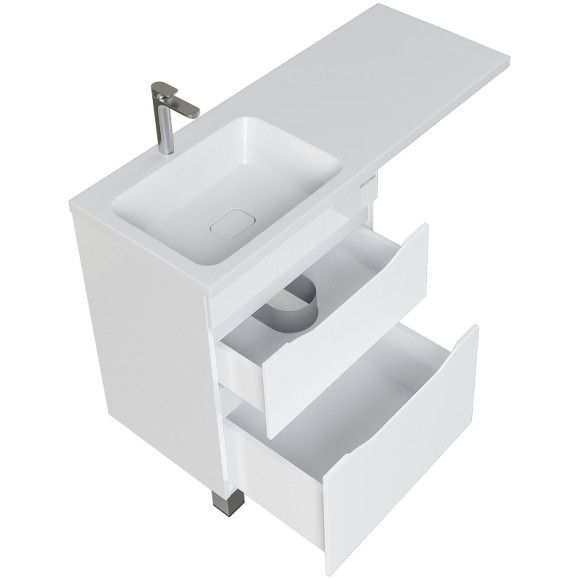 Раковина Grossman Madera Камилла 110 L 1101031 с местом под стиральную машину Белая Раковина Grossman Madera Камилла 110 L 1101031 с местом под стиральную машину Белая