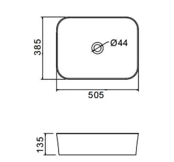Раковина-чаша Gappo 50 GT401 Белая Раковина-чаша Gappo 50 GT401 Белая