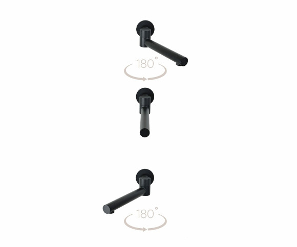 Душевая система Bronze de Luxe Scandi 14582B Черная матовая