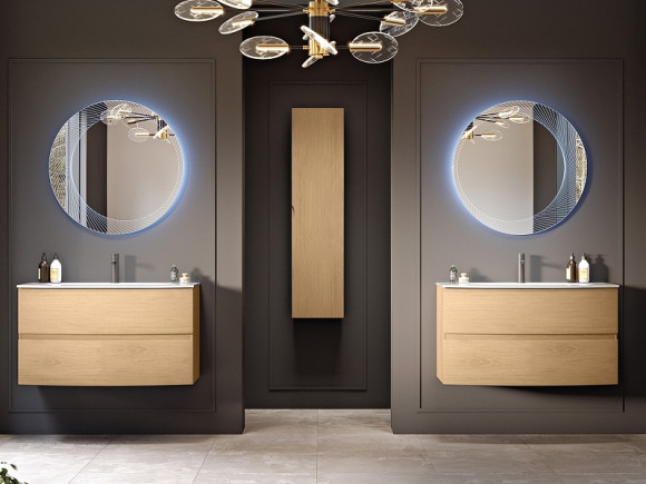 Зеркало Cezares 80 45053 с подсветкой круглое