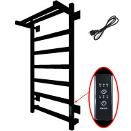 Электрический полотенцесушитель Тругор ПЭК 20квП СП 80x50 с полкой Черный