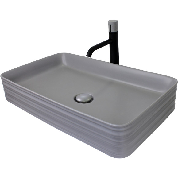 Раковина-чаша Bronze de Luxe Trend 66 1363-MG Серая Раковина-чаша Bronze de Luxe Trend 66 1363-MG Серая