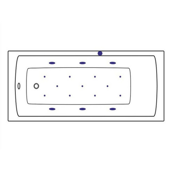 Акриловая ванна Excellent Aquaria 150x70 WAEX.AQU15.RELAX.GL с гидромассажем