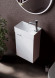 Тумба под раковину Sancos Mini 37 R MN35WR подвесная Белый глянец