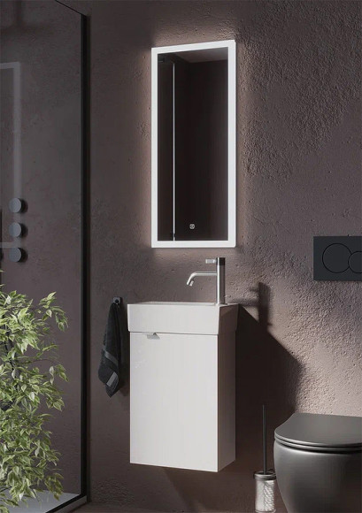 Тумба под раковину Sancos Mini 37 R MN35WR подвесная Белый глянец