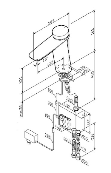 Смеситель для раковины AM.PM Inspire 2.0 TouchReel F50A02400 Хром Смеситель для раковины AM.PM Inspire 2.0 TouchReel F50A02400 Хром