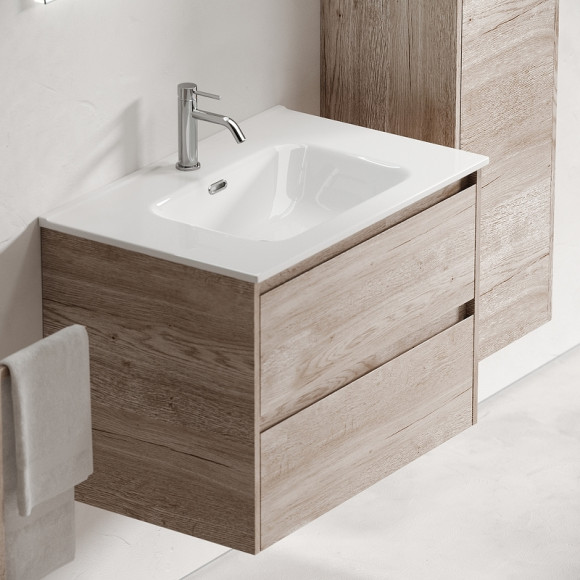 Тумба под раковину Sancos Libra 70 LB70EG подвесная Дуб галифакс натуральный