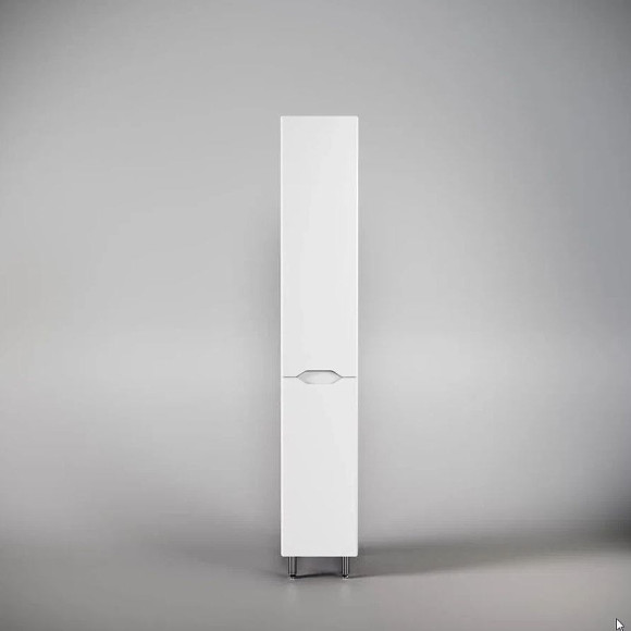 Шкаф пенал Style Line Марелла 30 L Люкс Plus СС-00002445 с бельевой корзиной Белый матовый антискрейтч Шкаф пенал Style Line Марелла 30 L Люкс Plus СС-00002445 с бельевой корзиной Белый матовый антискрейтч