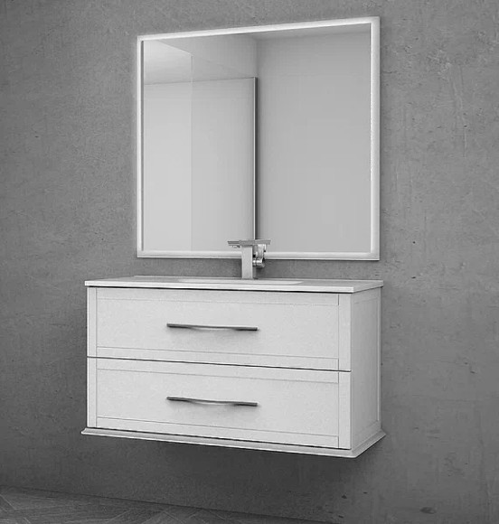 Тумба под раковину Cezares Tiffany 100 54951 подвесная Bianco opaco