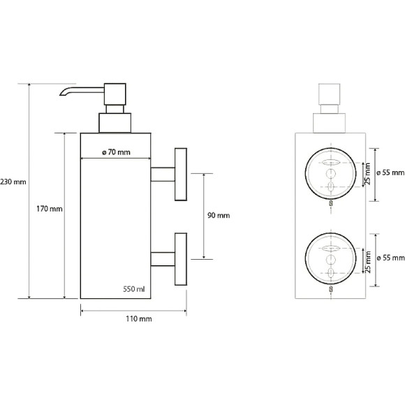 Дозатор для жидкого мыла Bemeta Neo 104109035 Нержавеющая сталь Дозатор для жидкого мыла Bemeta Neo 104109035 Нержавеющая сталь