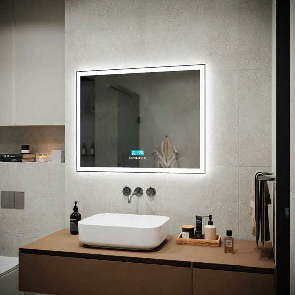 Зеркало Sancos City 2.0 90 CI2.900 с подсветкой с сенсорным выключателем Зеркало Sancos City 2.0 90 CI2.900 с подсветкой с сенсорным выключателем