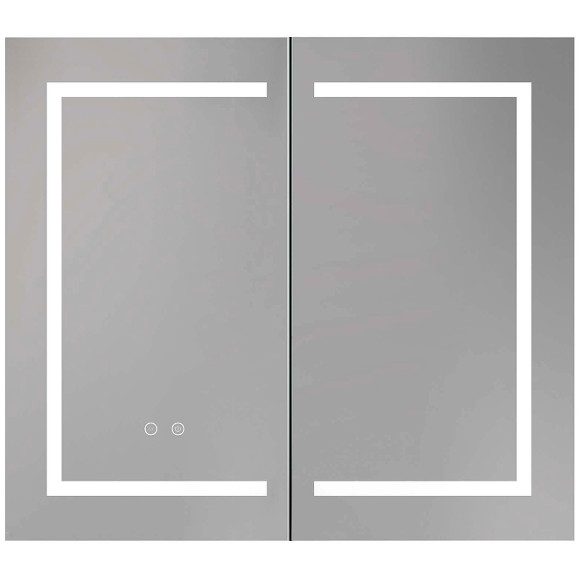 Зеркальный шкаф Aquatek 80 AQ7804-MLC с подсветкой Хром Зеркальный шкаф Aquatek 80 AQ7804-MLC с подсветкой Хром