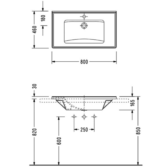 Раковина Serel 80 3035 Белая Раковина Serel 80 3035 Белая
