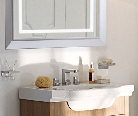 Зеркало Laufen LB 3 75 с подсветкой Хром матовый Зеркало Laufen LB 3 75 с подсветкой Хром матовый