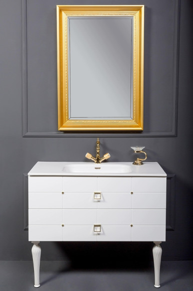 Тумба под раковину Boheme Armadi Art Vallessi Avangarde Piazza 80 841-080-WG подвесная Белый Золото