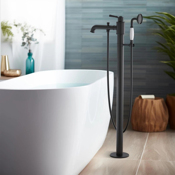 Смеситель для ванны Aquatek Классик AQ1545MB Черный матовый