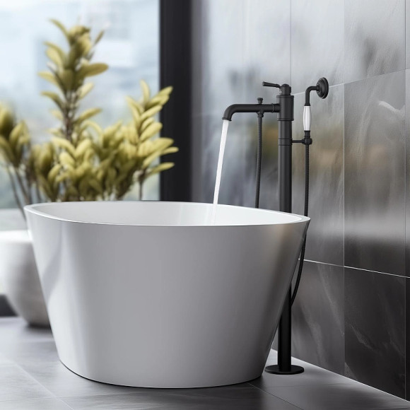 Смеситель для ванны Aquatek Классик AQ1545MB Черный матовый