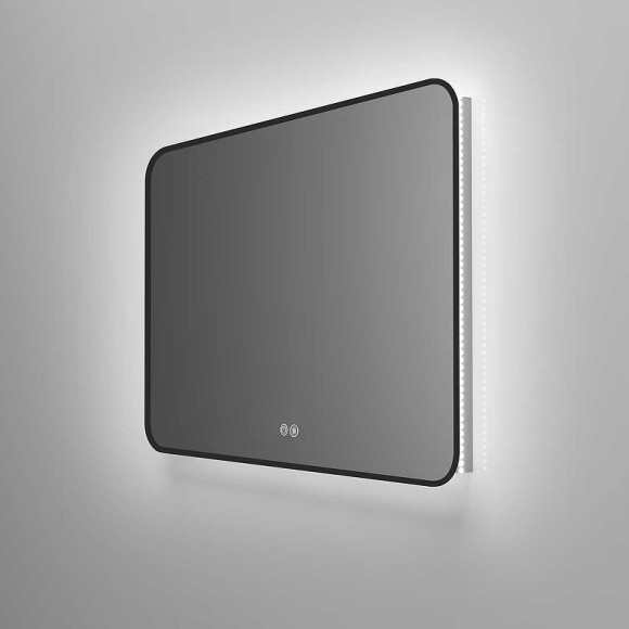 Зеркало Vincea 100 VLM-3VC100B-2 с подсветкой Черное с сенсорным выключателем с подогревом и диммером Зеркало Vincea 100 VLM-3VC100B-2 с подсветкой Черное с сенсорным выключателем с подогревом и диммером