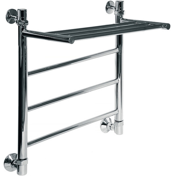 Водяной полотенцесушитель Ника Classic ЛП/ВП 50x60 с полкой Хром Водяной полотенцесушитель Ника Classic ЛП/ВП 50x60 с полкой Хром