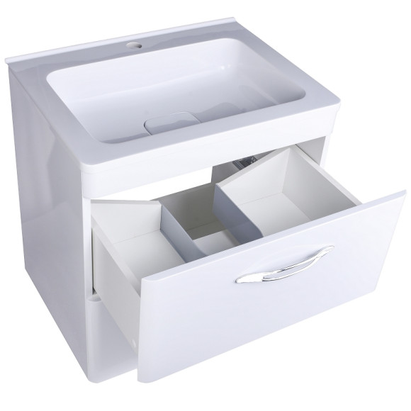 Тумба под раковину Style Line Каре 60 СС-00002268 Люкс Plus подвесная Белый Тумба под раковину Style Line Каре 60 СС-00002268 Люкс Plus подвесная Белый