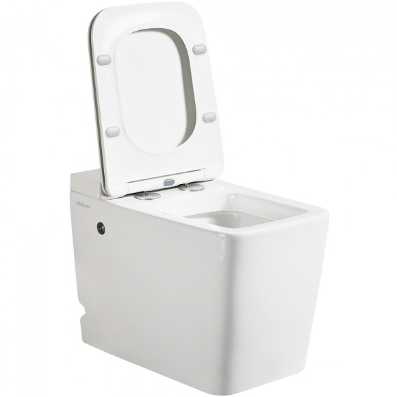 Унитаз Abber Rechteck AC1212P приставной с сиденьем Микролифт
