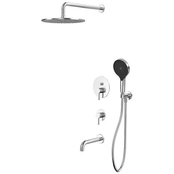 Душевая система Whitecross Y brushed nickel YSET07TOPNIB Брашированный никель