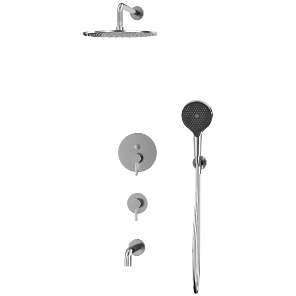 Душевая система Whitecross Y brushed nickel YSET07TOPNIB Брашированный никель Душевая система Whitecross Y brushed nickel YSET07TOPNIB Брашированный никель