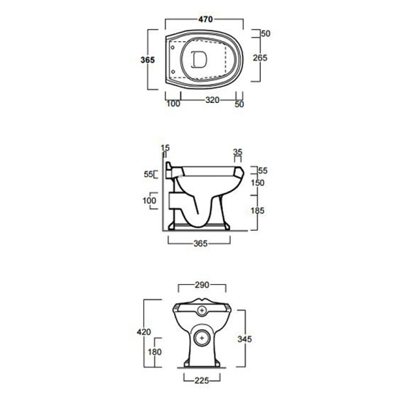 Унитаз Simas Arcade AR811bi приставной без бачка и сиденья Унитаз Simas Arcade AR811bi приставной без бачка и сиденья
