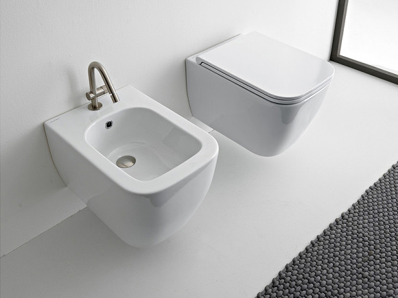 Биде Scarabeo Teorema 2.0 5127 подвесное Белое Биде Scarabeo Teorema 2.0 5127 подвесное Белое