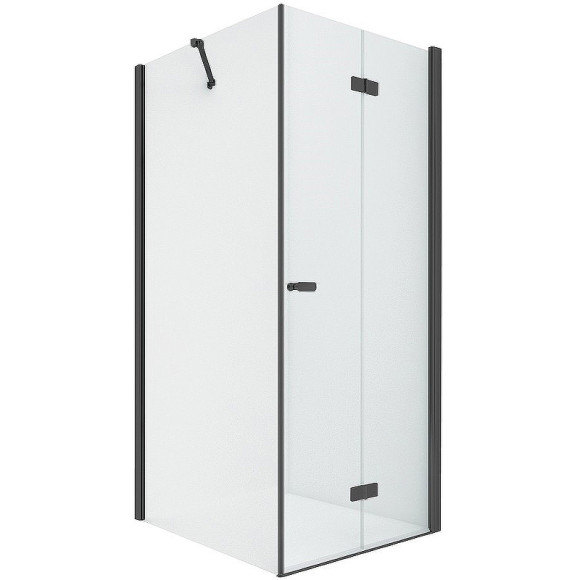 Душевой уголок New Trendy New Soleo Black 70х120 R D-0237A/D-0149B профиль Черный стекло прозрачное