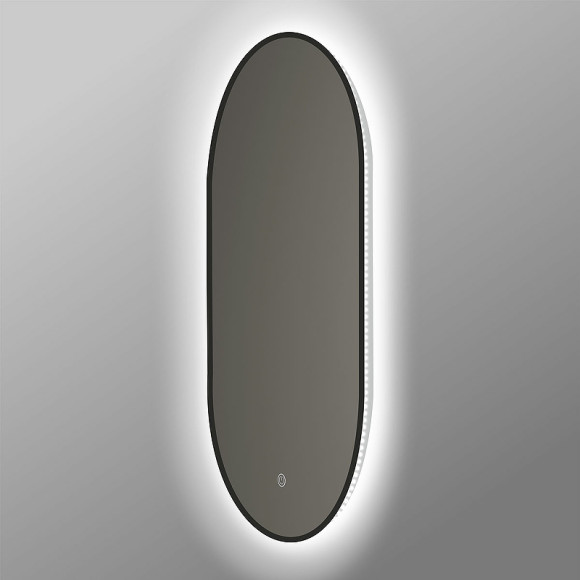 Зеркало Vincea 50 VLM-3AU900B с подсветкой Черное с сенсорным выключателем и диммером