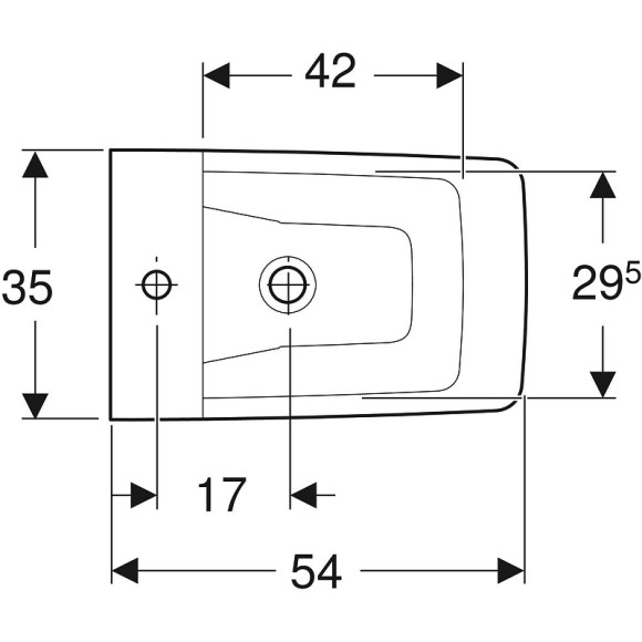 Биде Geberit Xeno 2  500.501.01.1 без крышки