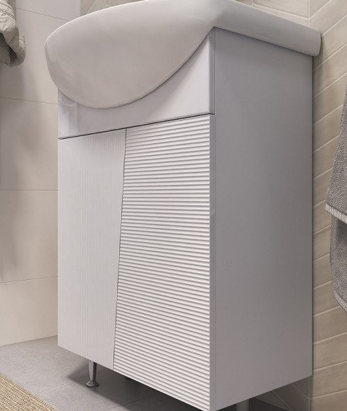 Тумба под раковину Vigo Selena 60 tn.SEL.BAL.60.2D Белая Тумба под раковину Vigo Selena 60 tn.SEL.BAL.60.2D Белая