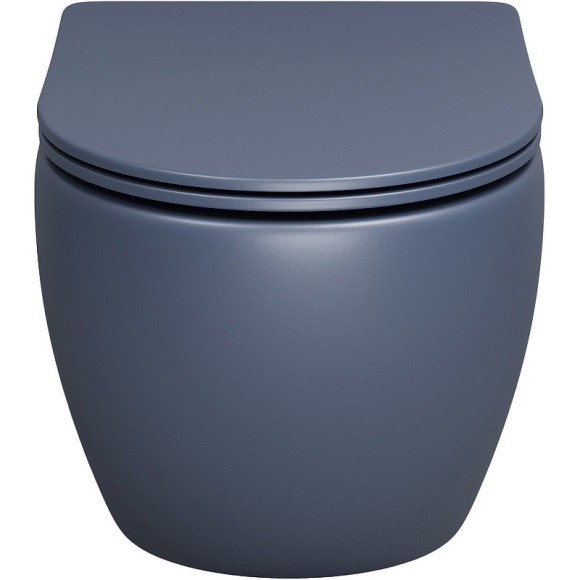 Унитаз Grossman GR-4455BLMS подвесной Синий матовый с сиденьем Микролифт