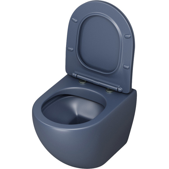 Унитаз Grossman GR-4455BLMS подвесной Синий матовый с сиденьем Микролифт