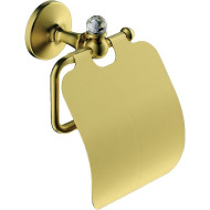 Держатель туалетной бумаги Art&Max Antic Crystal AM-E-2683SJ-Do с крышкой Золото