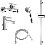 Комплект смесителей Remer Winner W0511315RHGM Хром Комплект смесителей Remer Winner W0511315RHGM Хром