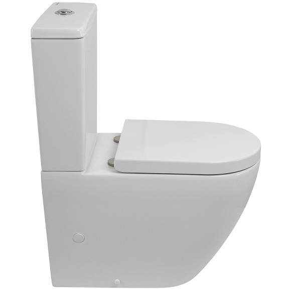 Унитаз компакт BelBagno Sfera-Tor BB2141CP-TOR/BB2141T/BB865SC с бачком и сиденьем Микролифт