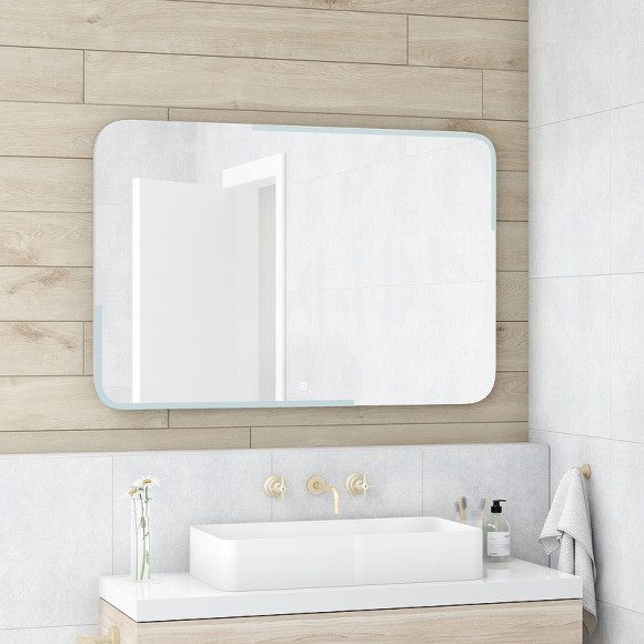 Зеркало Континент Raison 1200x700 ЗЛП488 с подсветкой с сенсорным выключателем